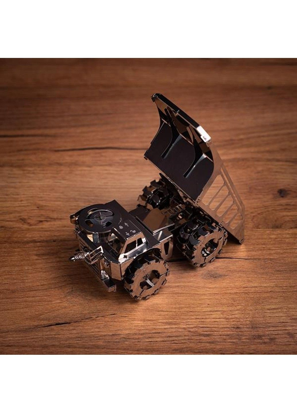 Колекційна модель-конструктор Quarry Transporter Кар'єрний самоскид механічний (MT014) Metal Time (331298709)