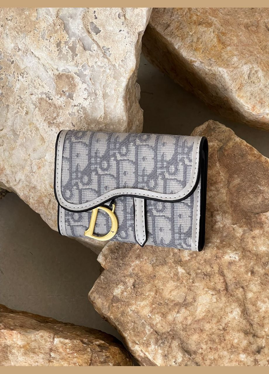 Кристиан Диор Saddle mini светло-серый кошелек No Brand (317843136)