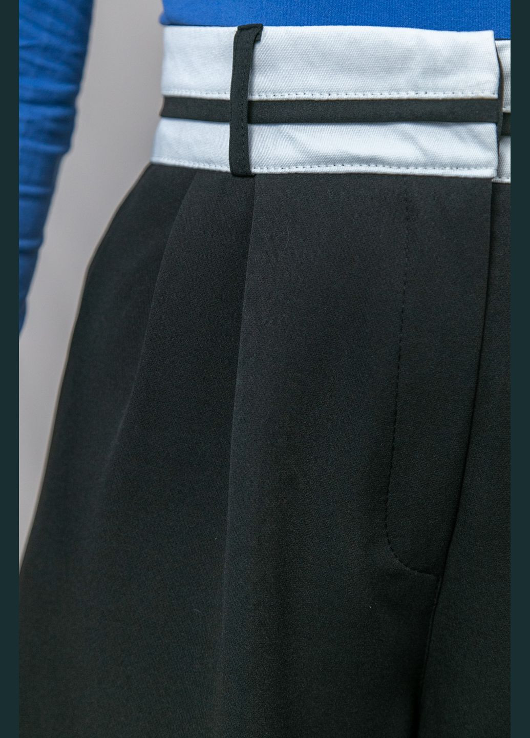Черные классические, кэжуал демисезонные палаццо брюки CHICLY