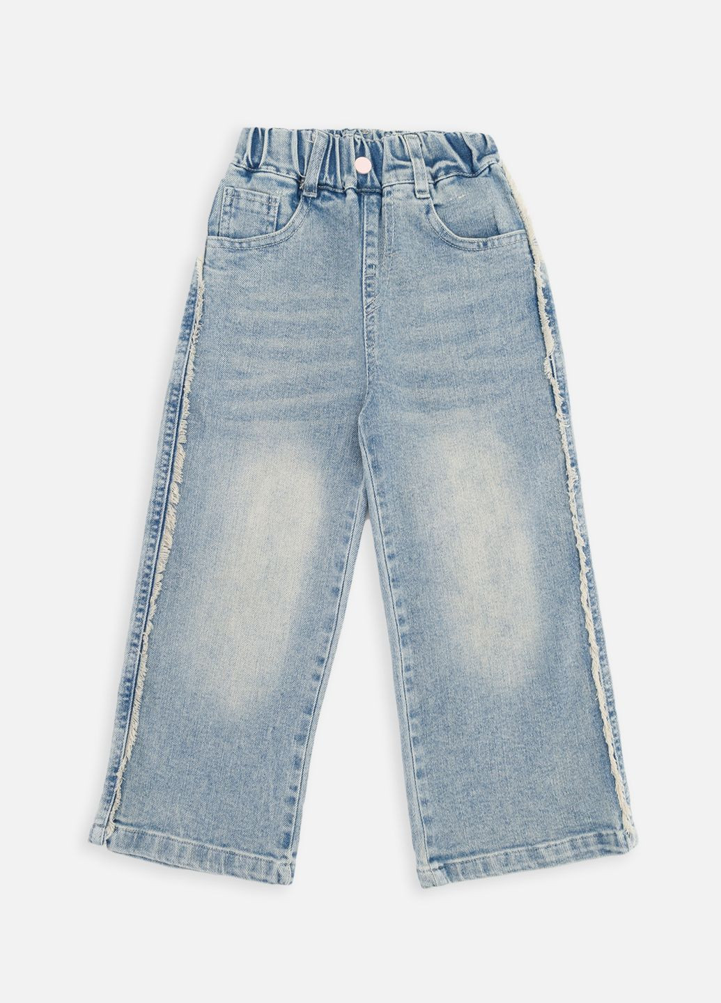 Джинси для дівчинки, flare колір блакитний ЦБ-00268456 XIXIJIAKIDS (316465324)