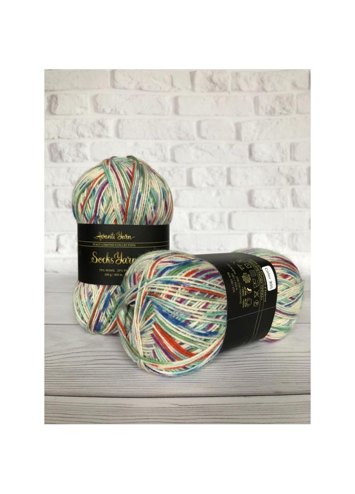 Пряжа носочная Socks Yarn (Italy Collection) №305 No Brand (366971921)