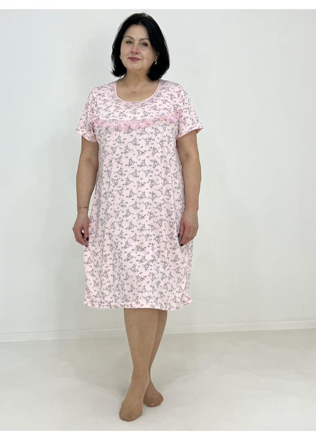 Нічна сорочка віскоза Крем Pars 62-64 Кремова (58512560-4) Triko (322845514)