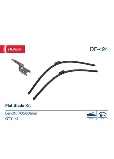 Щетка стеклоочистителя К-Т БЕСКАРКАСНЫЙ / 700/650 MM / LHD / OPEL AMPERA-E (17-19) 05/17-03/19 DF-424 Denso (367040177)