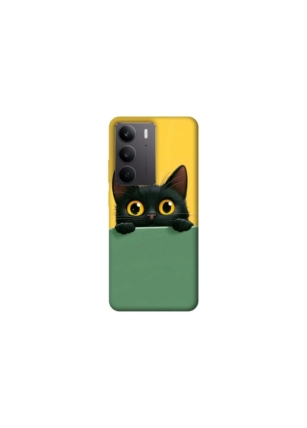 Чехол на Realme C75 Black cat v2 Frontalka (384591341)