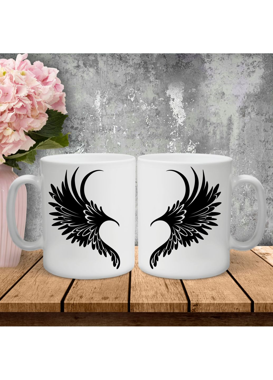Парні чашки з принтом - Крила! Hand Made (361266306)