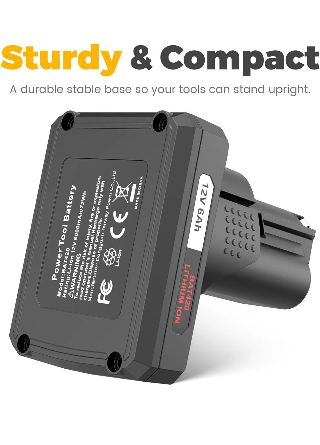 Акумулятор для електроінструменту Bosch 12V 6.0Ah Li-ion чорний Amazon (396850072)