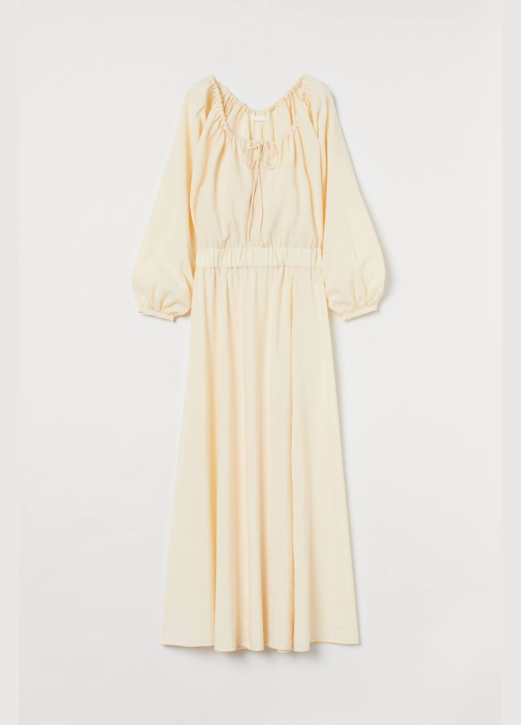 Молочна кежуал плаття, сукня H&M однотонна