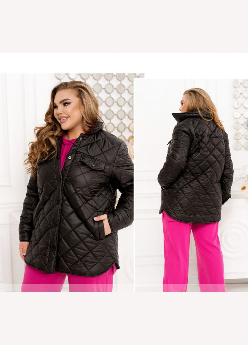 Чорна демісезонна куртка Liton