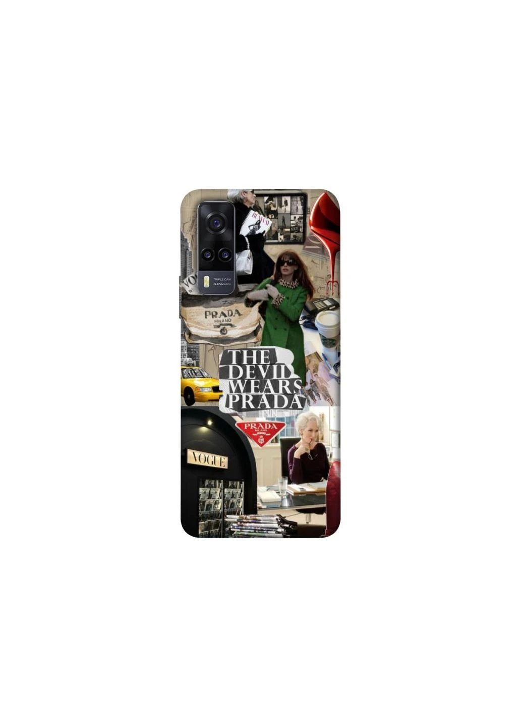 Чохол на Vivo Y31 Fashion collage ver.14 Frontalka (393243700)