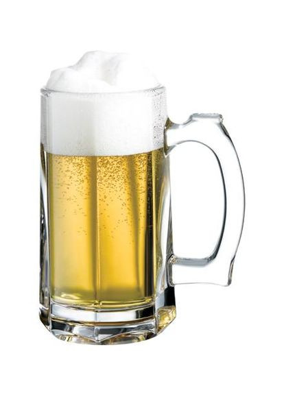 Набор стеклянных кружек Bremen 350мл 2шт для пива утолщенные прозрачные кружки в подарочной упаковке Pasabahce (368989626)