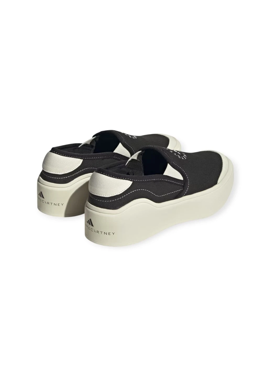 Черные всесезонные кроссовки by stella mccartney court slip-on adidas