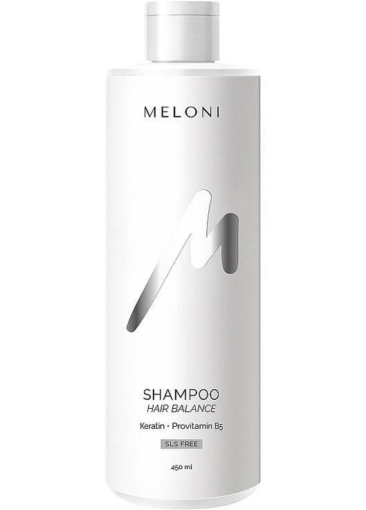 Восстанавливающий шампунь безсульфатный с кератином и провитамином В5 Hair Balance Shampoo 250ml (1245839-5646181) Meloni (368665171)