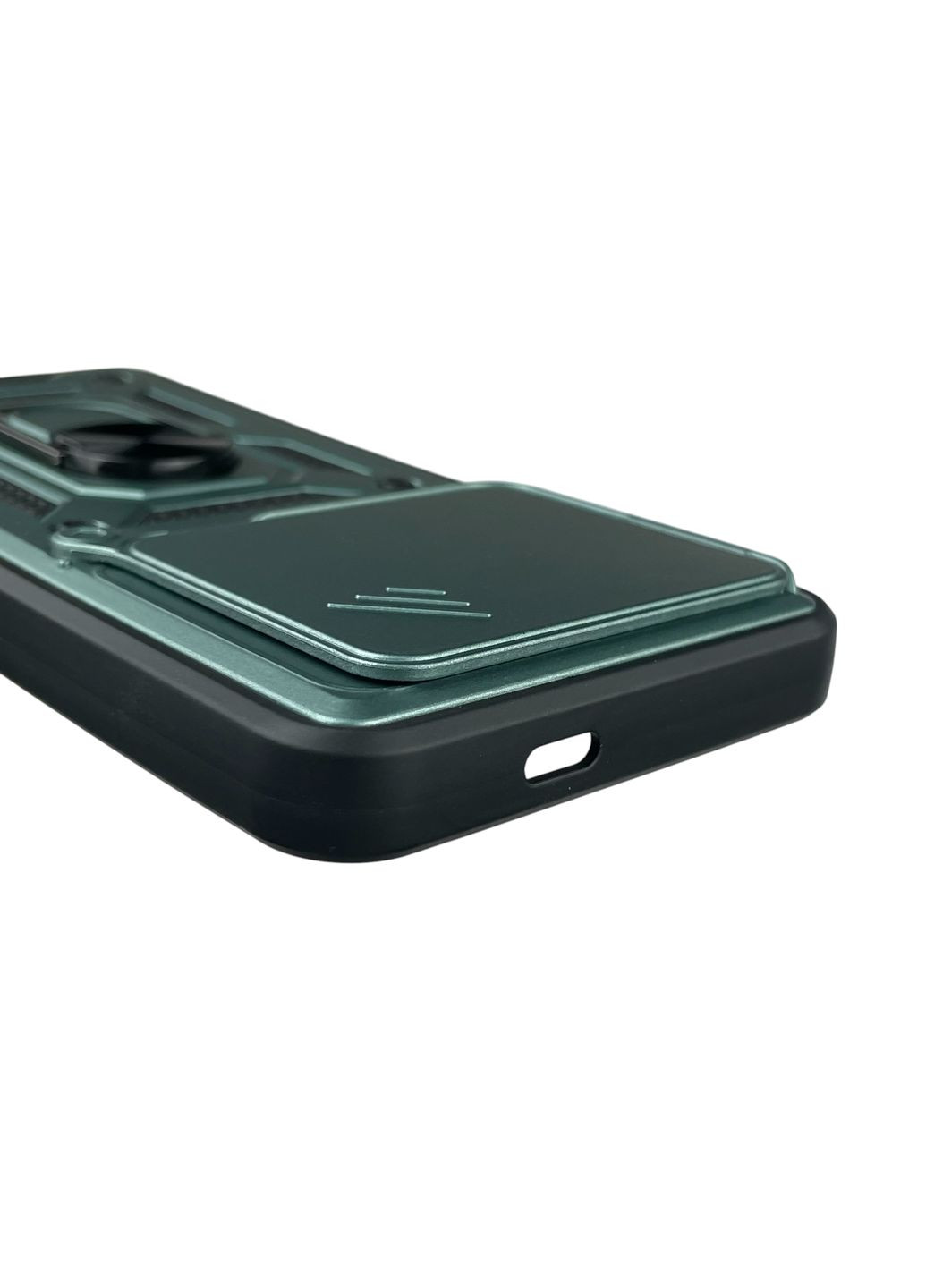 Чохол для Spark Go 1 (KL1) броньований з кільцем-тримачем підставкою зі шторкою на техно спарк го 1 зелений rg1 Tecno (366388721)