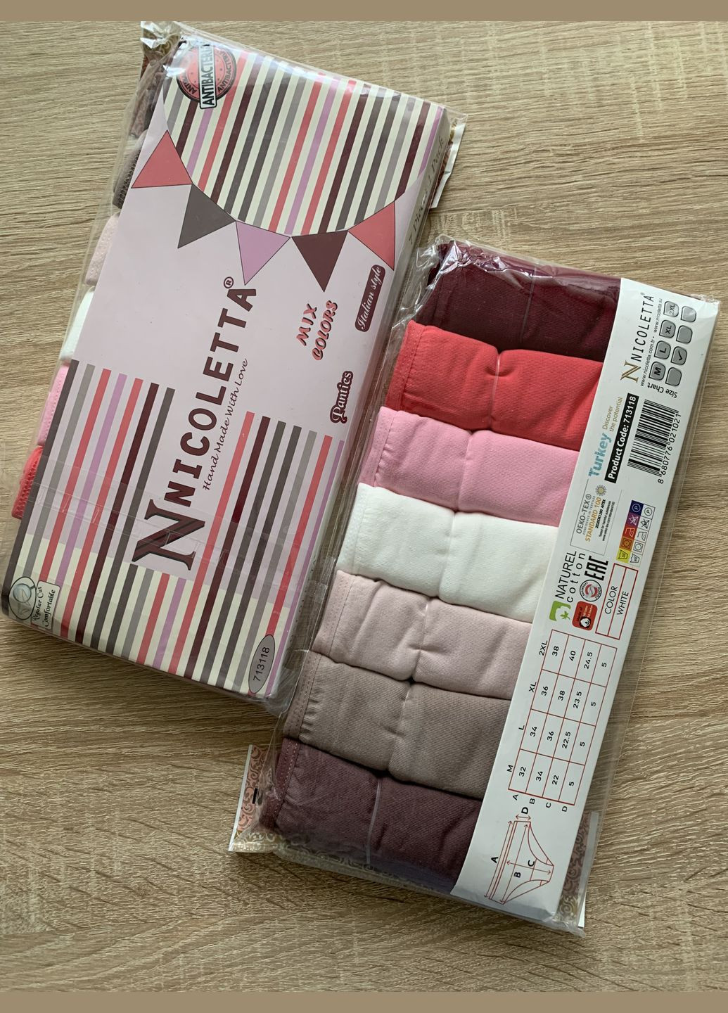 Труси сліпи комплект 7 штук Nicoletta Сліп (331769076)