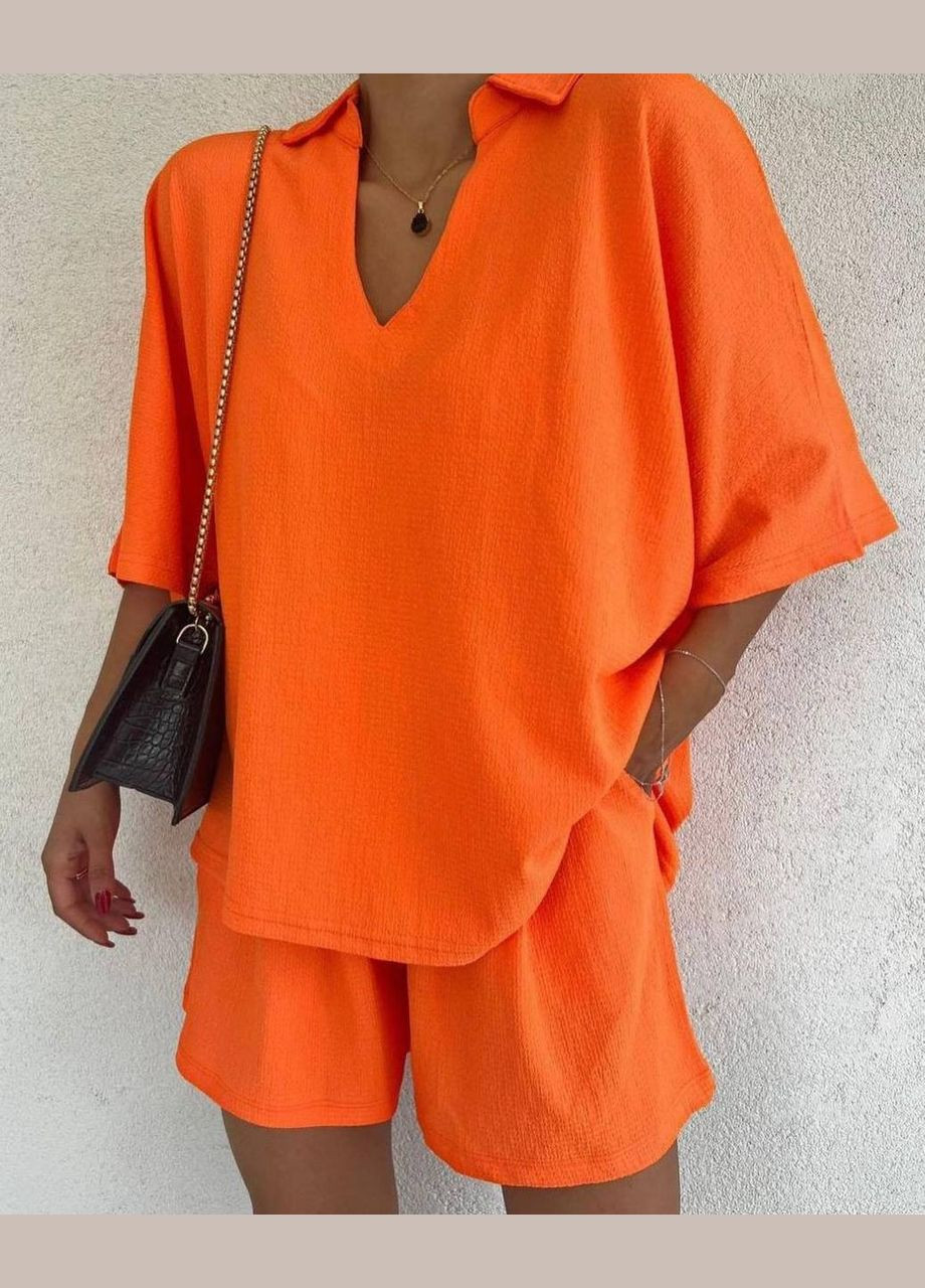 Женский оранжевый костюм No Brand (339508167)