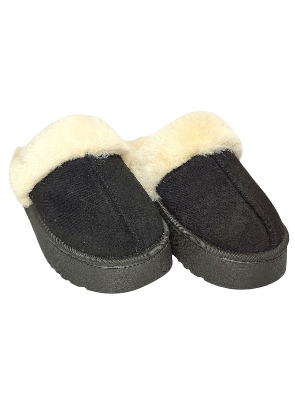 Жіночі тапочки Уггі чорні на платформі. No Brand (303933763)