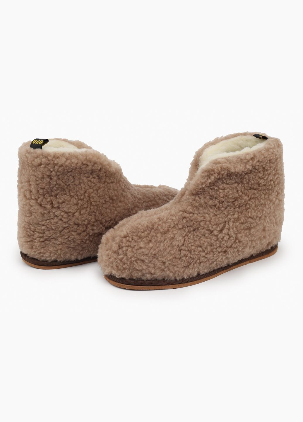 Бежевые тапочки-сапожки 9991 бежевый shop (2000989186250) No Brand