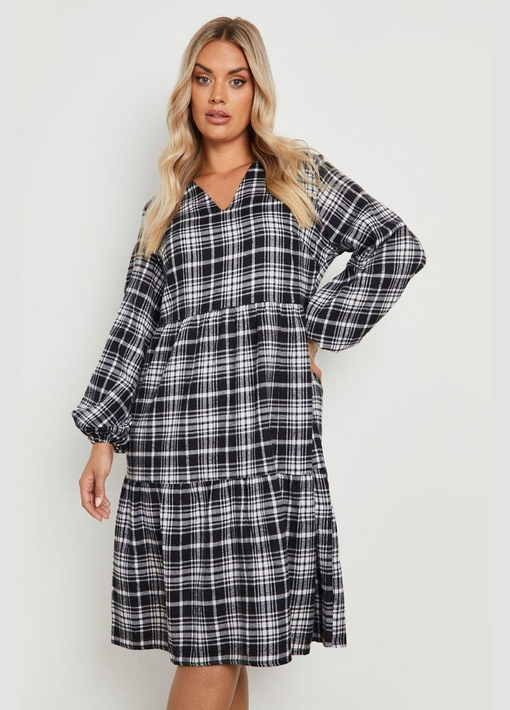 Чорна сукня вільного крою Boohoo