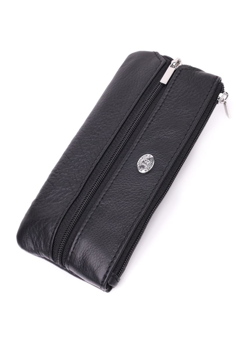 Універсальна ключниця із натуральної шкіри ST Leather чорна (sku_22511) No Brand (327820512)