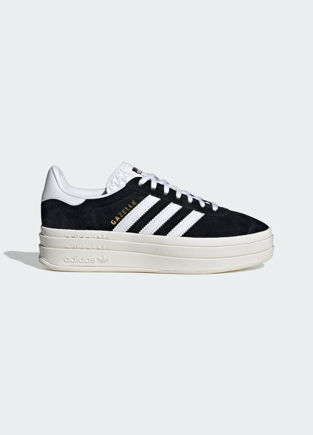 Кросівки Gazelle Bold adidas чорні всесезони (333143757)