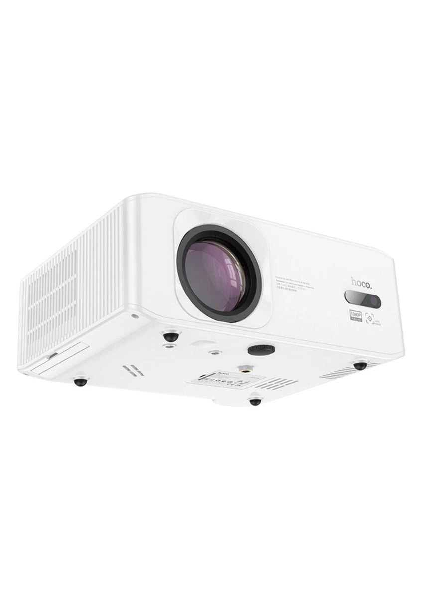 Проектор (1080P Android version)(EU) White (6942007629669) Hoco DT3 Smart electric focus projector (340061365)