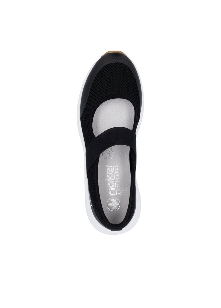 Черные мокасины (р) текстиль/экокожа 0-1-1-n-8551-00 Rieker