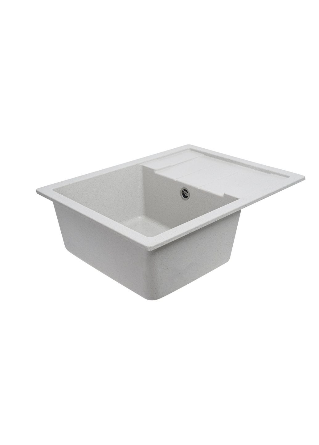 Гранітна мийка для кухні 6550 INTENSO матова Біла в крапку Platinum (269794039)