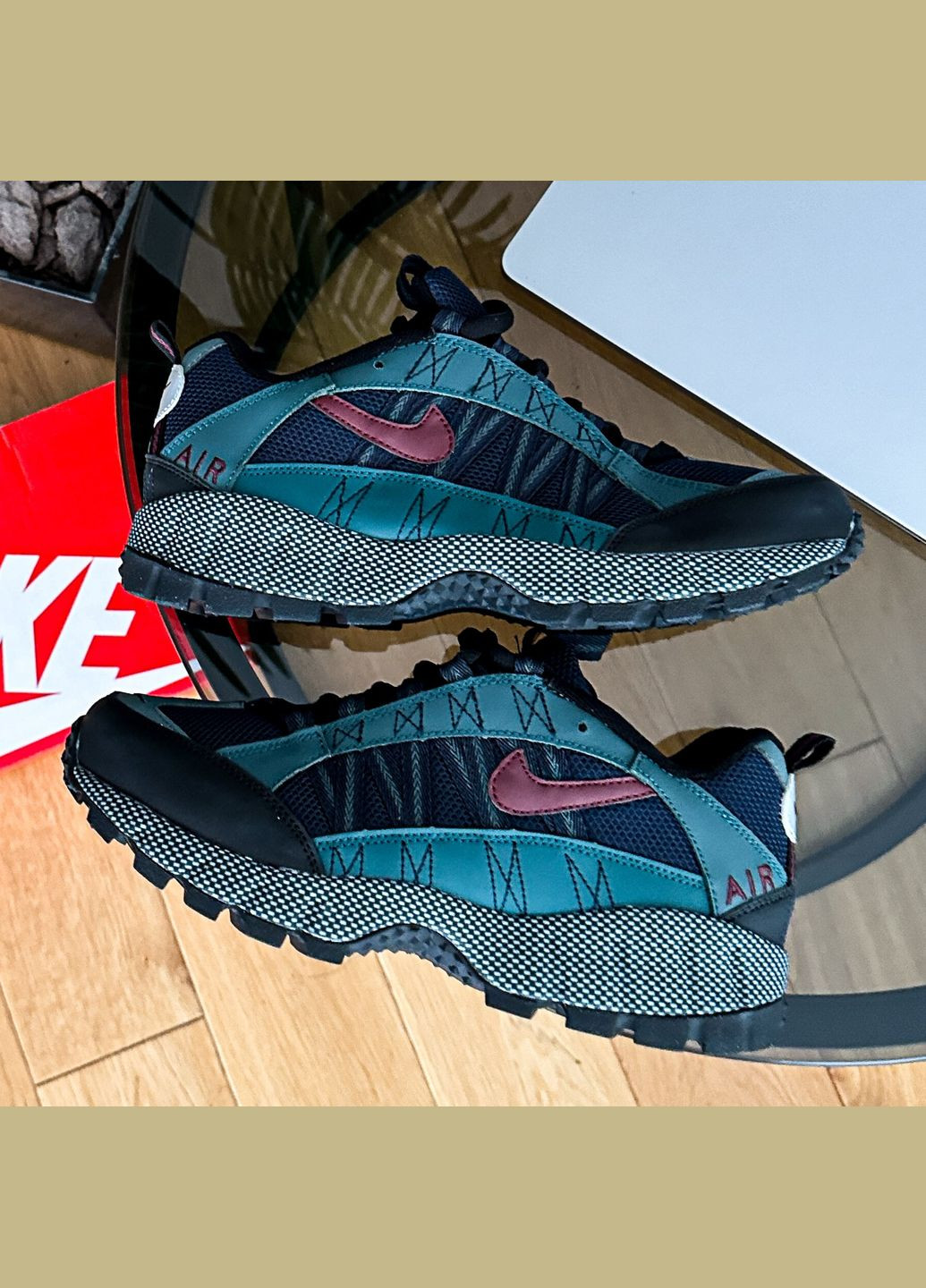 Синие демисезонные кроссовки мужские nike air humara qs 'faded spruce' | найк аир хумара синие No Brand