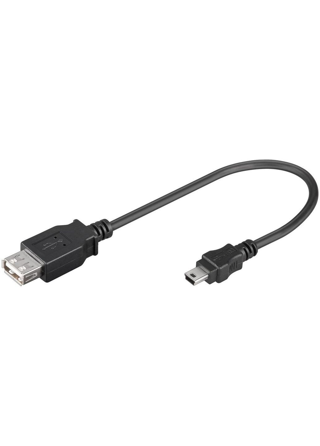 Переходник USB2.0 A mini 5p F/M (мама/папа) 0.2m прямой Goobay (369646306)