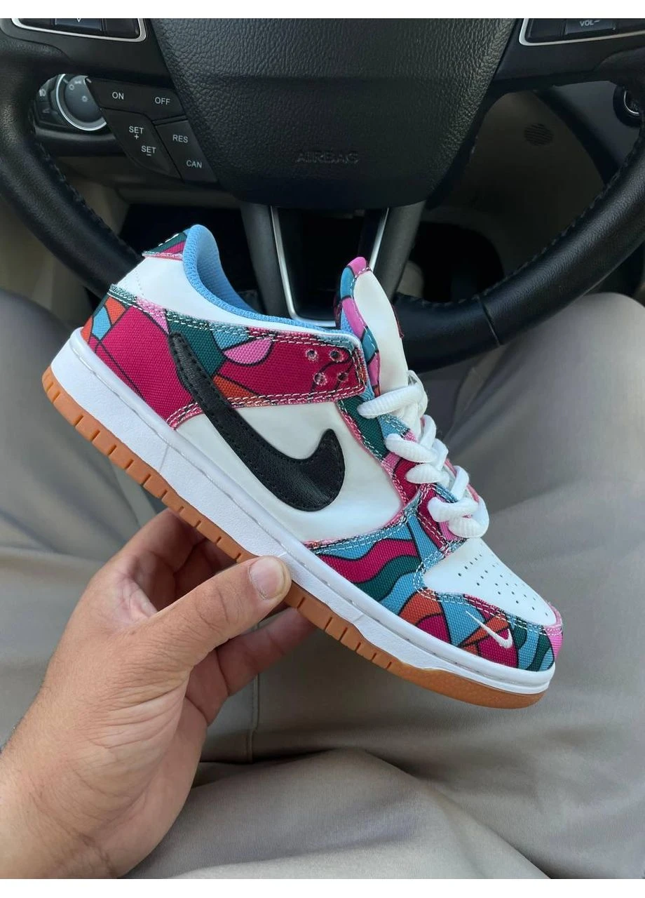 КРОСІВКИ ЖІНОЧІ NIKE DUNK LOW ABSTRACT ART НАЙК СБ ДАНК No Brand комбіновані демісезони (368855134)