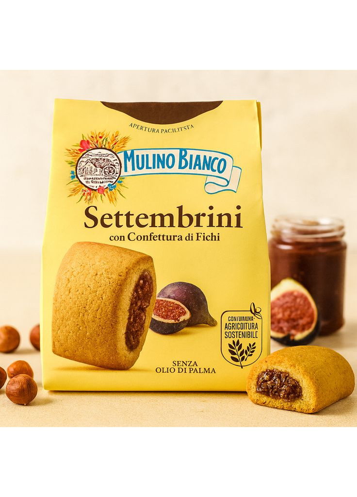 Печиво Settembrini з інжирною начинкою 300 г. Італія Mulino Bianco (362536060)