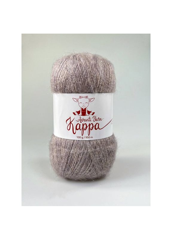 Пряжа с мохером - Каппа 55 бежево-сиреневый. Avanti (361879147)