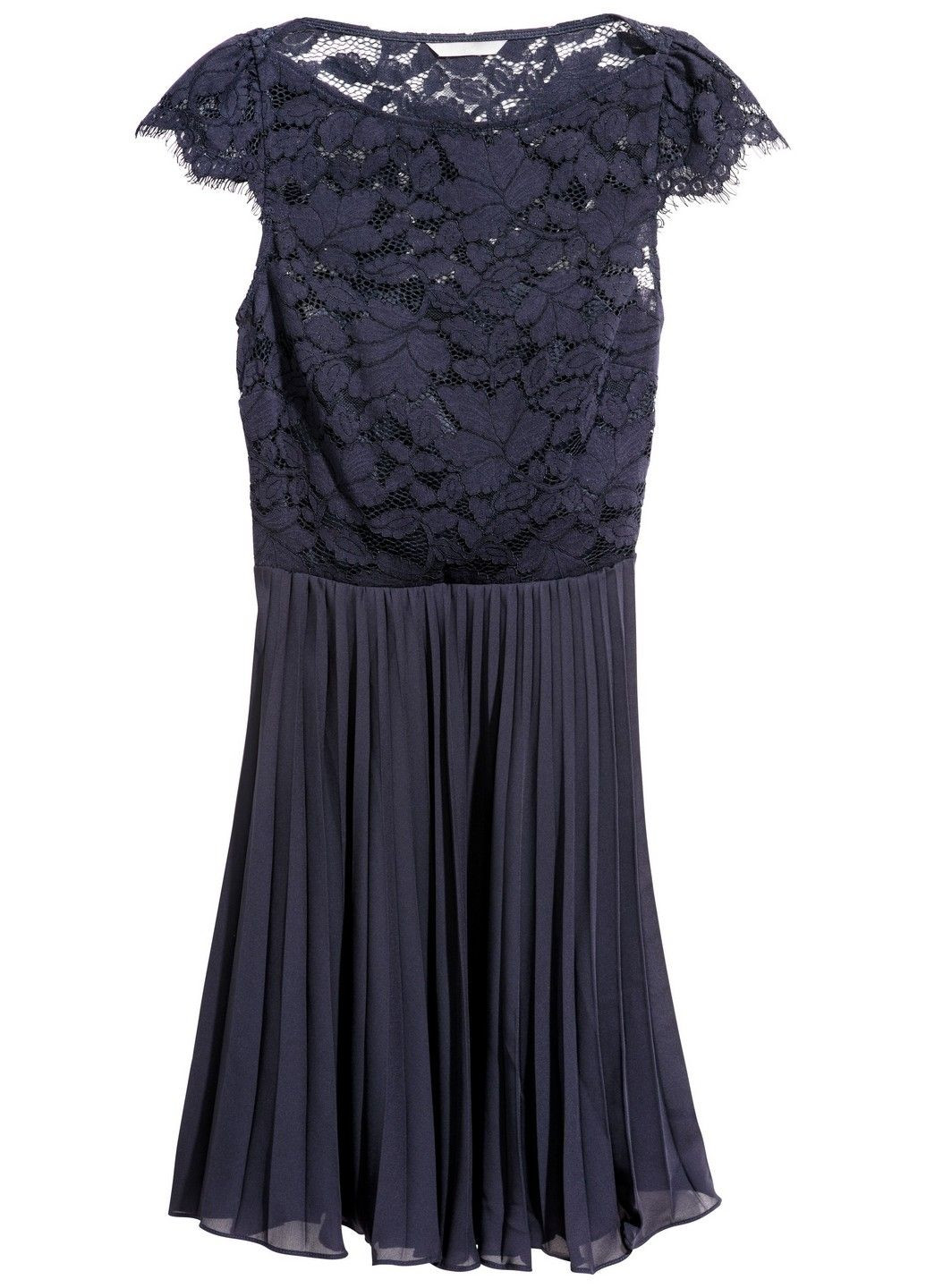 Синя святковий, коктейльна, повсякденний, вечірня, кежуал сукня плісована H&M однотонна