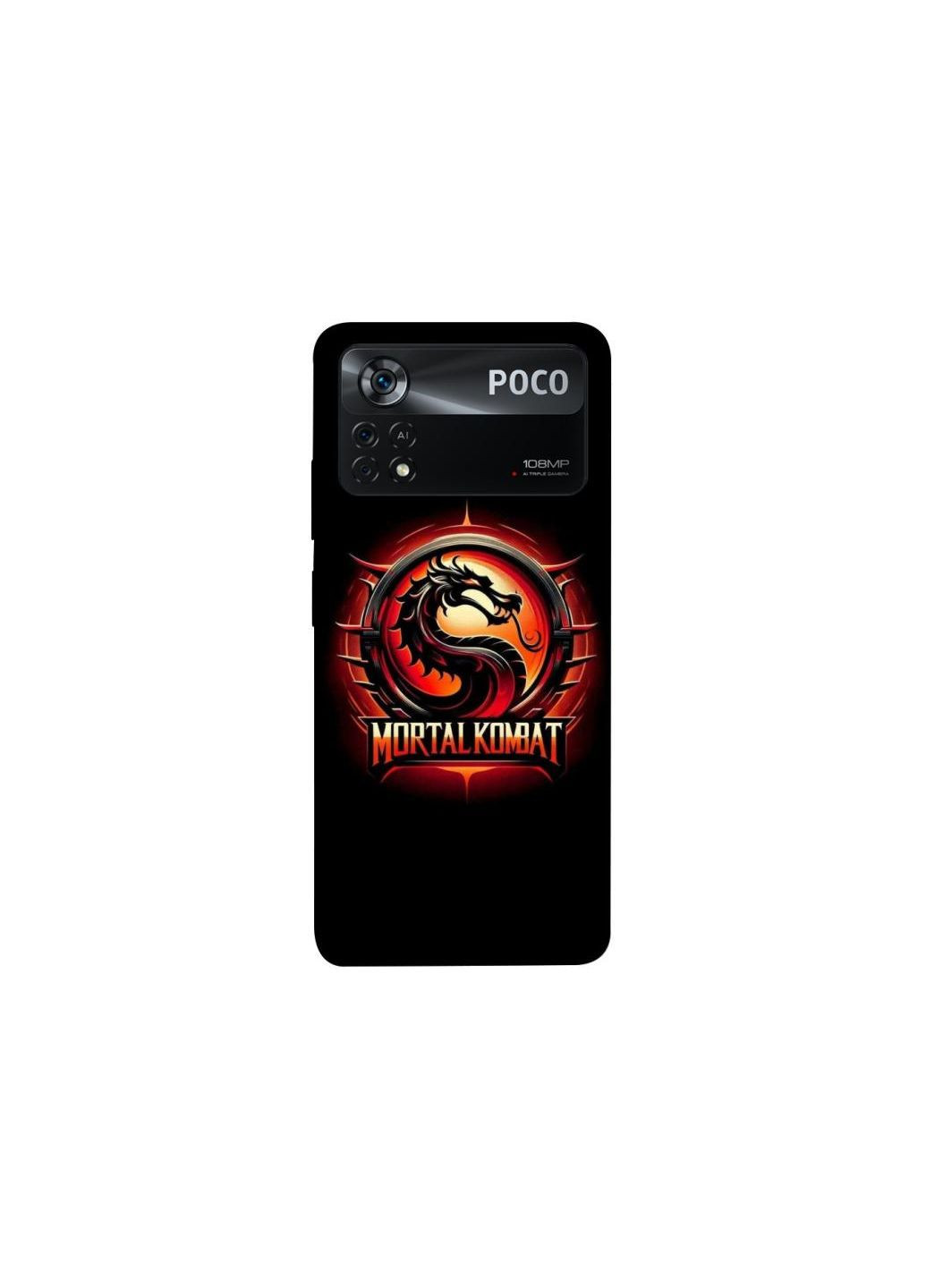Чехол на Xiaomi Poco X4 Pro 5G Mortal Kombat Dragon Frontalka (357299611)
