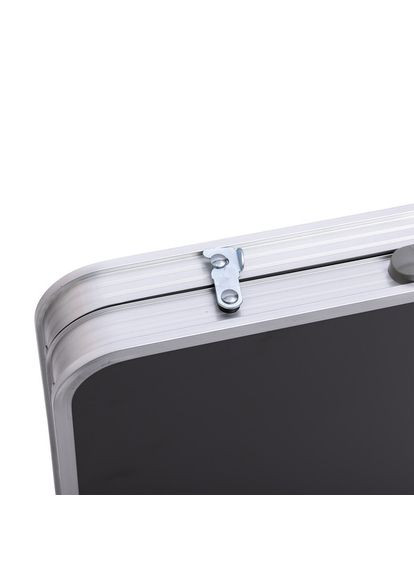 Розкладний стіл + 4 стільці кемпінговий набір для пікніка, риболовлі, відпочинку, туризму Сірий JY-12060G LUGI (371787546)