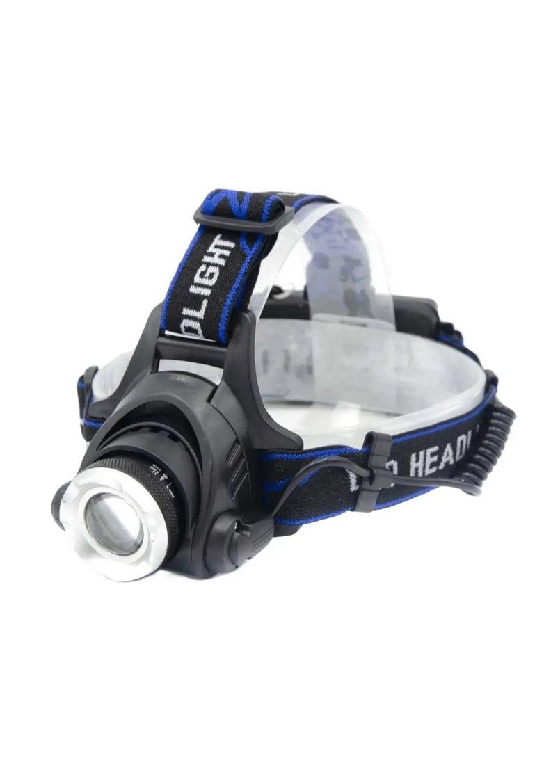 Ліхтар акумуляторний налобний PL-122 LED ліхтарик 4 режимів роботи зум Police (303775885)