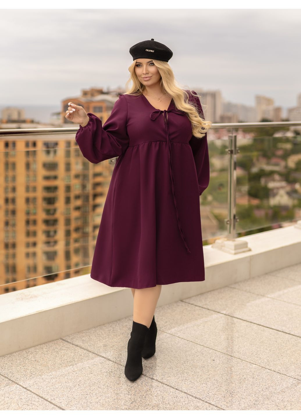 Бордова сукня No Brand