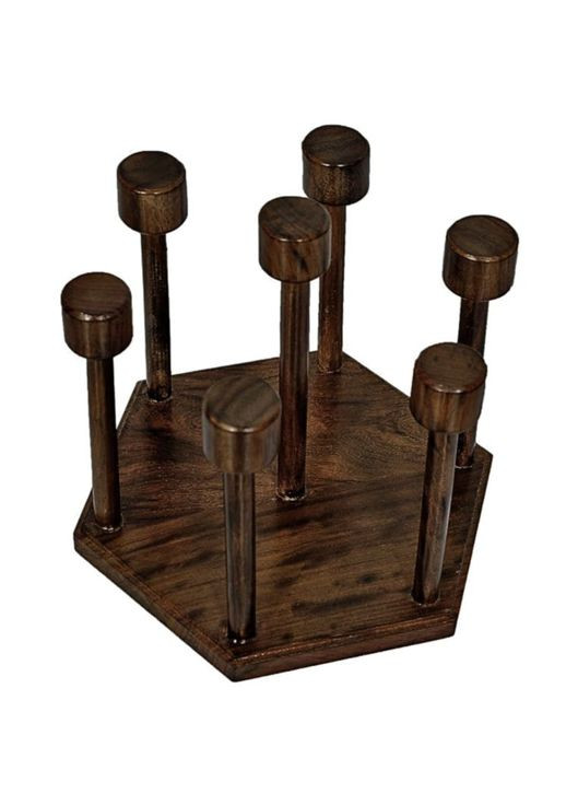 Стійка для склянок з дерева Майтон капучино (ОБС-006509) No Brand (327423319)