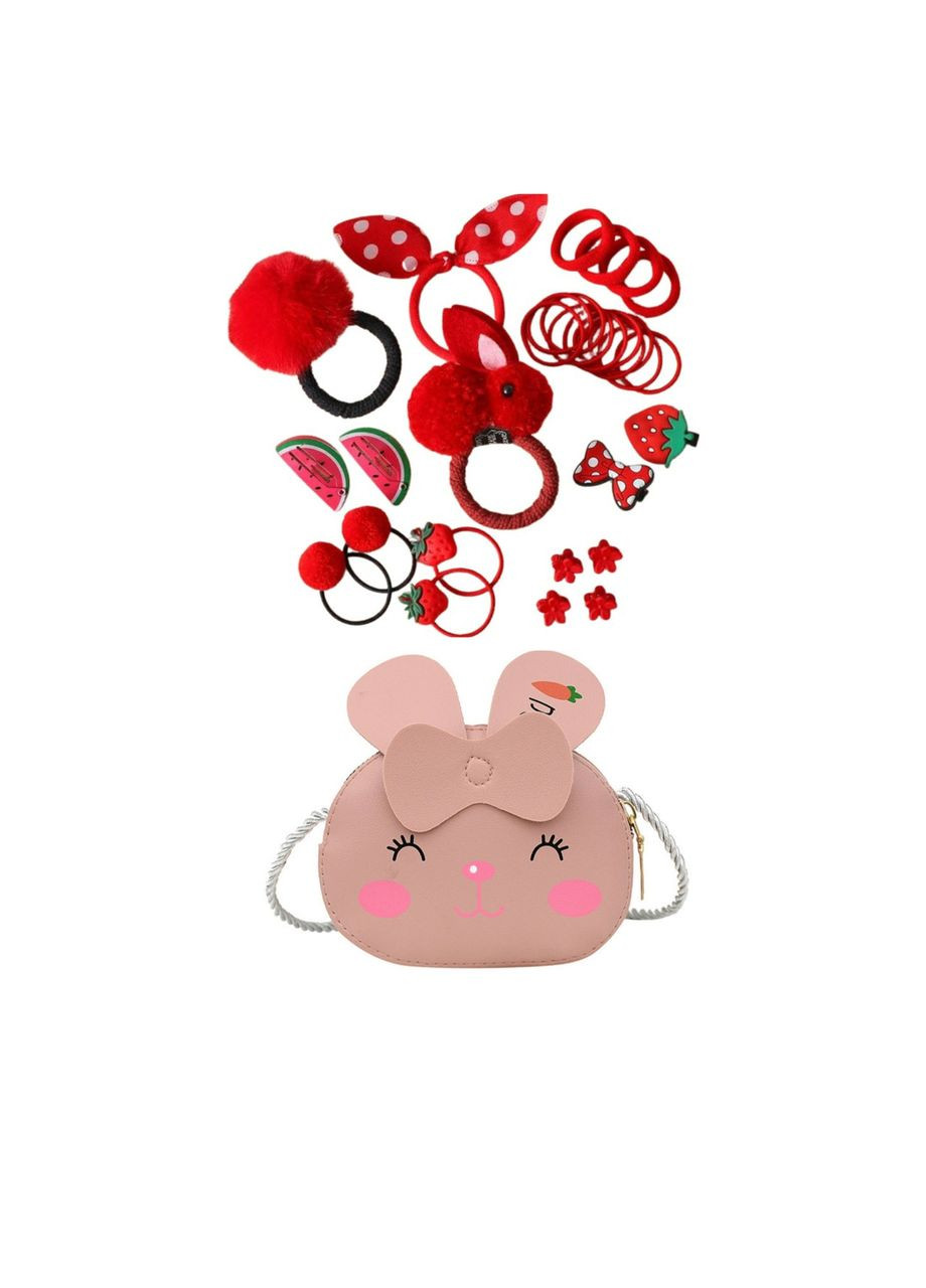 Набор детских шпилек резинок украшения подарок для девочки с сумочкой 15 PRC (334002182)