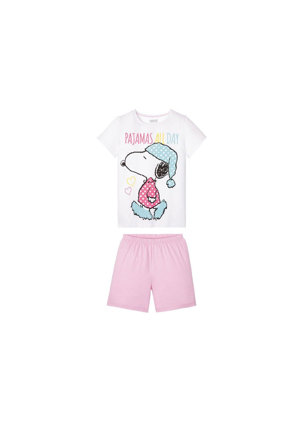 Комбінована піжама (футболка і шорти) для дівчинки 327585 різнобарвний Disney