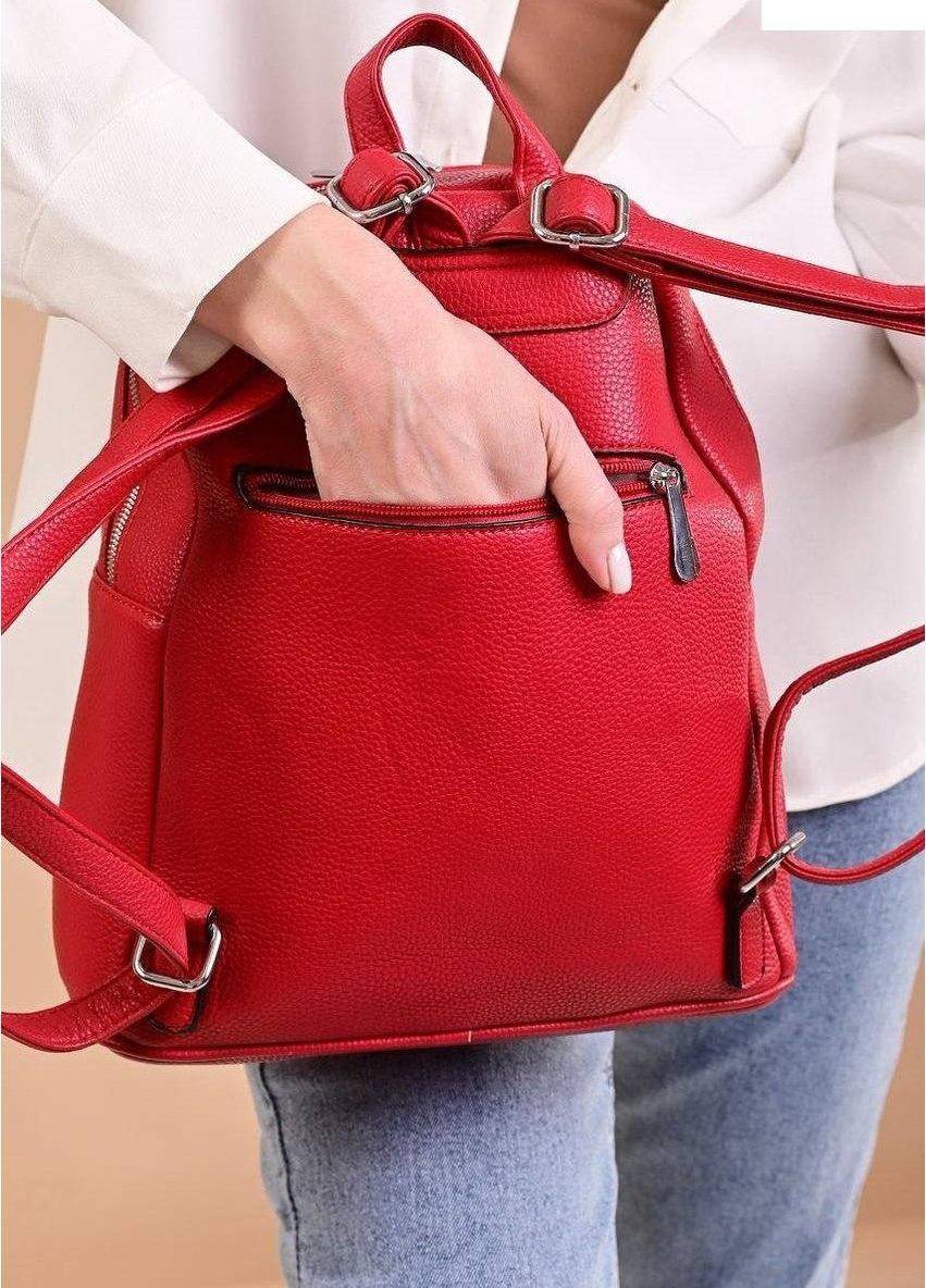 Рюкзак жіночий червоний No Brand Рюкзак для міста (365727242)