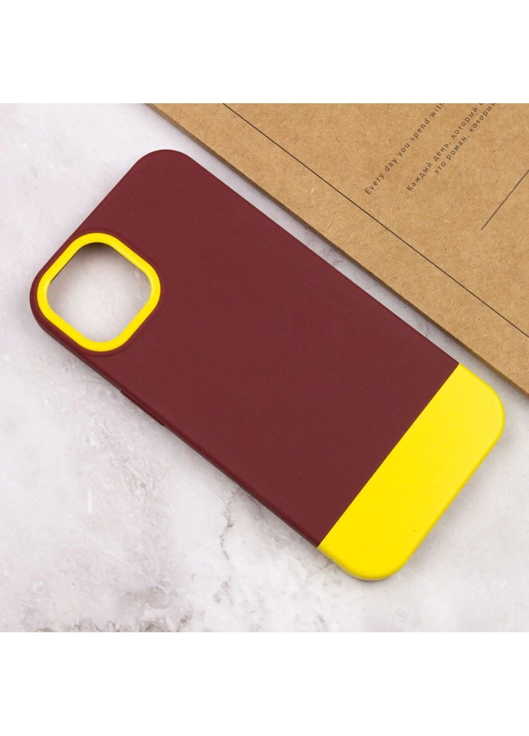 Чехол TPU+PC Bichromatic для Apple iPhone 13 (6.1") Navy Blue / White No Brand (382920833)