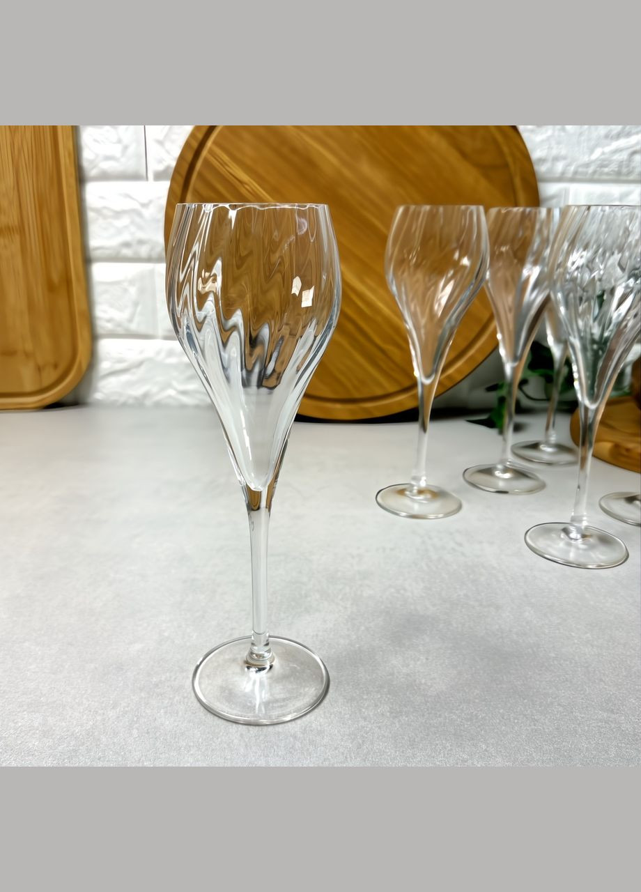 Набір скляних келихів для шампанського 6 шт 160 мл C&S Symetrie Arcoroc (303138095)