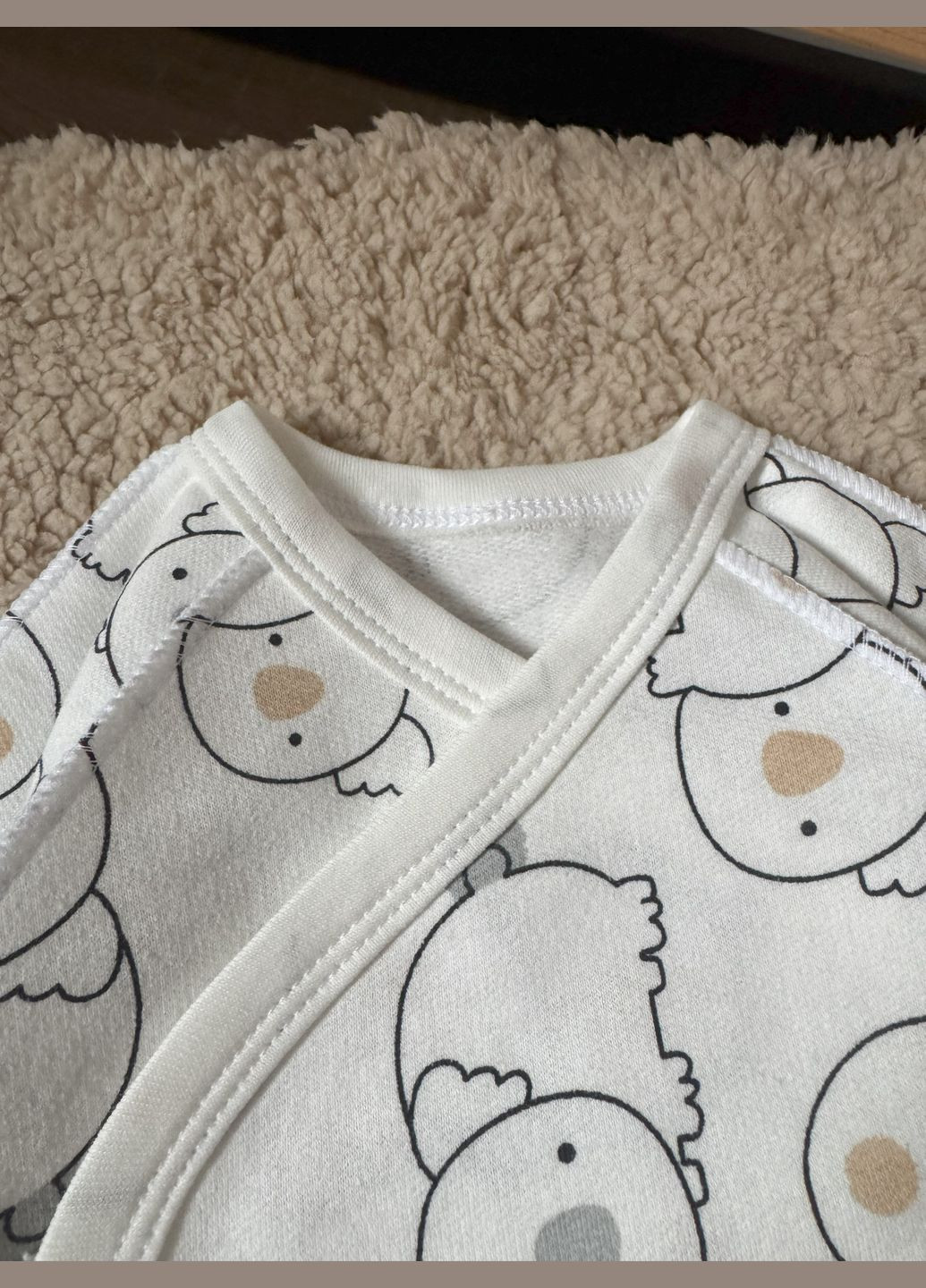 Молочний демісезонний набір боді, повзунята та шапочка для новонароджених футер Тімі Текс