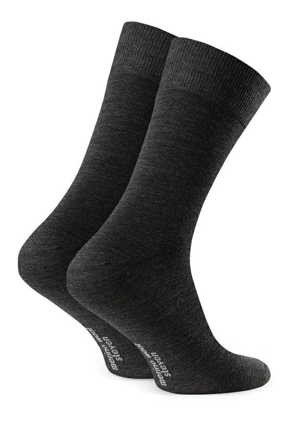 Графитовые носки мужские из шерсти мериноса 130 merino wool Steven (354777967)