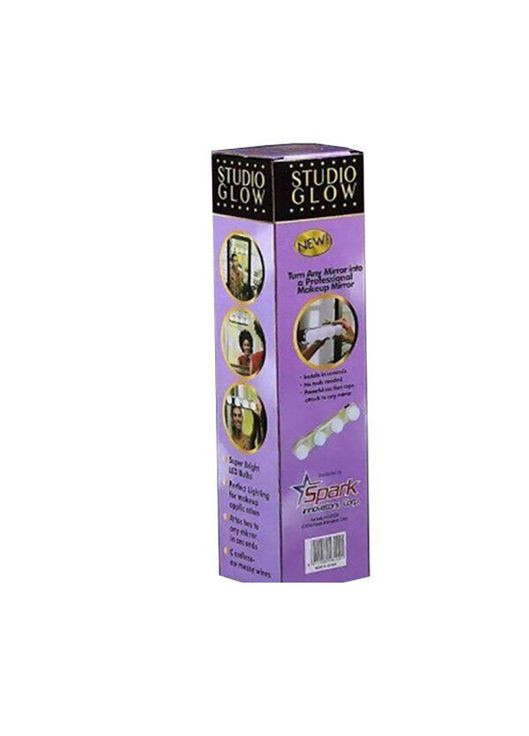 Беспроводная LED лампа с присосками для зеркала Studio Glow Серебристый No Brand (349824454)