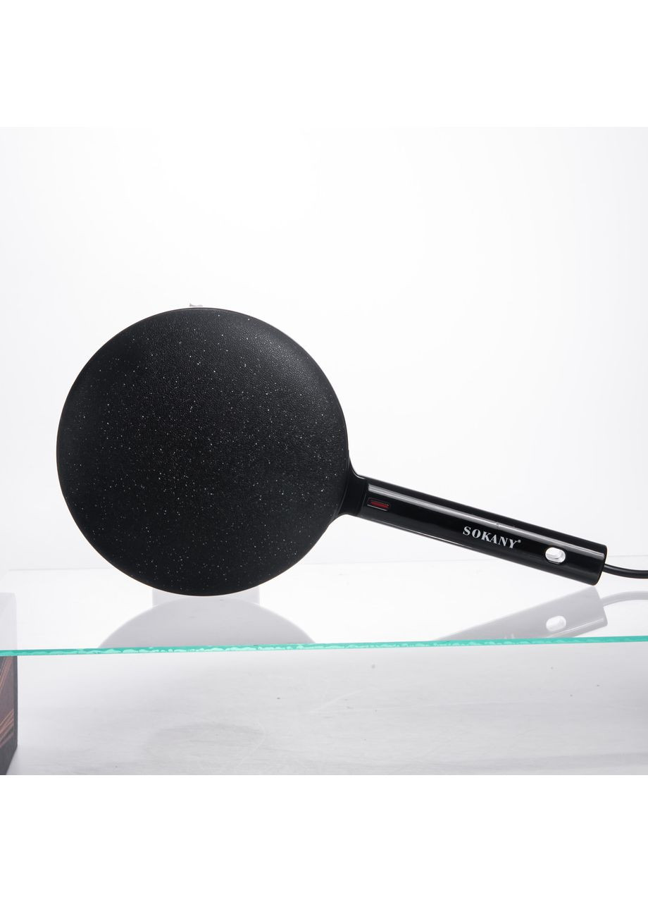 Сковорода млинниця електрична Ø20 (см) з антипригарним покриттям 600 Вт Чорний SK-07068 Sokany (370801752)
