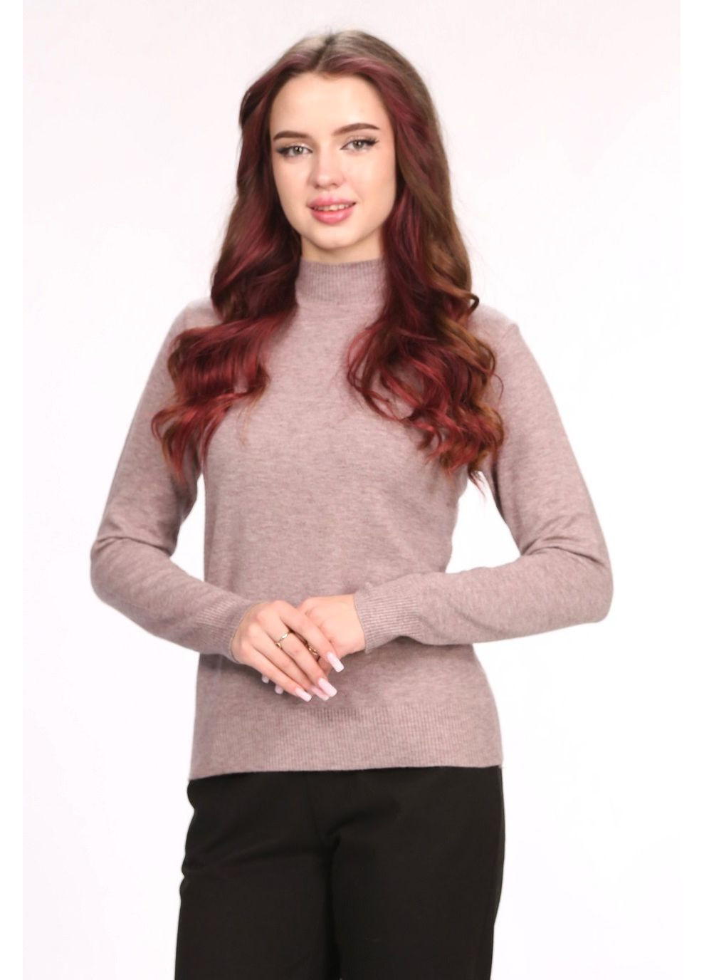 Гольф норма жіночий 91040 трикотаж капучино Актуаль (370079764)