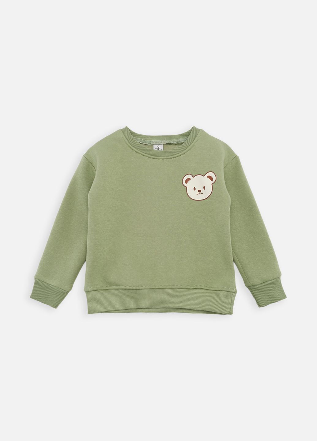 Sugar світшот для хлопчика колір хакі cb-00261401 хакі футер