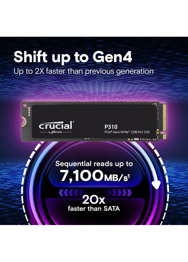 SSD накопитель P310 M.2 2280 500GB (CT500P310SSD8) Micron (375784367)